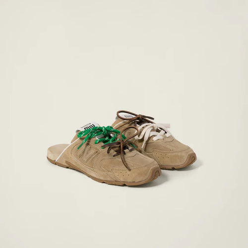 530 SL Mules – Bleached Suede & Gum Sole Ecru Edition Women