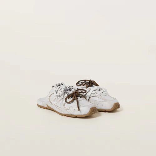 530 SL Mules - Bleached Leather & Gum Sole White
