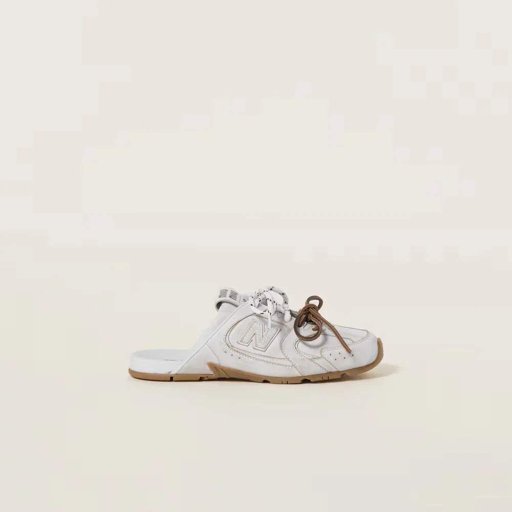530 SL Mules - Bleached Leather & Gum Sole White