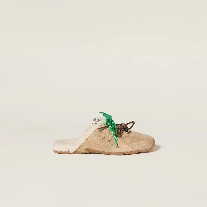 530 SL Mules – Bleached Leather & Shearling Edition (Écru) Women