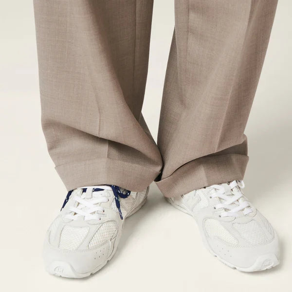 NB x Miu Miu 530 SL White suede and mesh sneakers Women