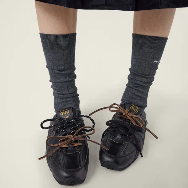 530 SL Mules – Bleached Leather & Gum Sole Black Edition Women