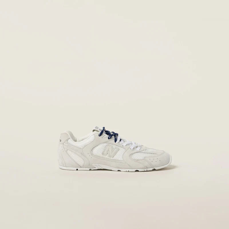 NB x Miu Miu 530 SL White suede and mesh sneakers Women